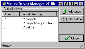 Virtual Drives Manager - Snapshot